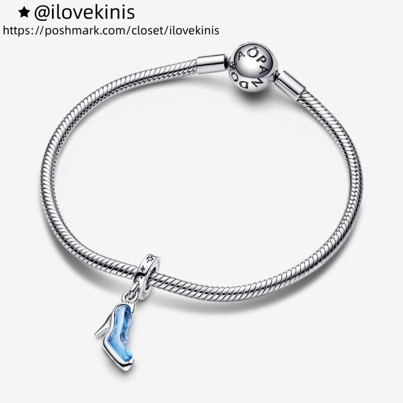 Pandora Disney Cinderella's Glass Slipper Dangle Charm - Picture 3 of 6